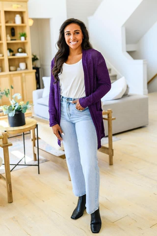 Purple Lola Cardigan