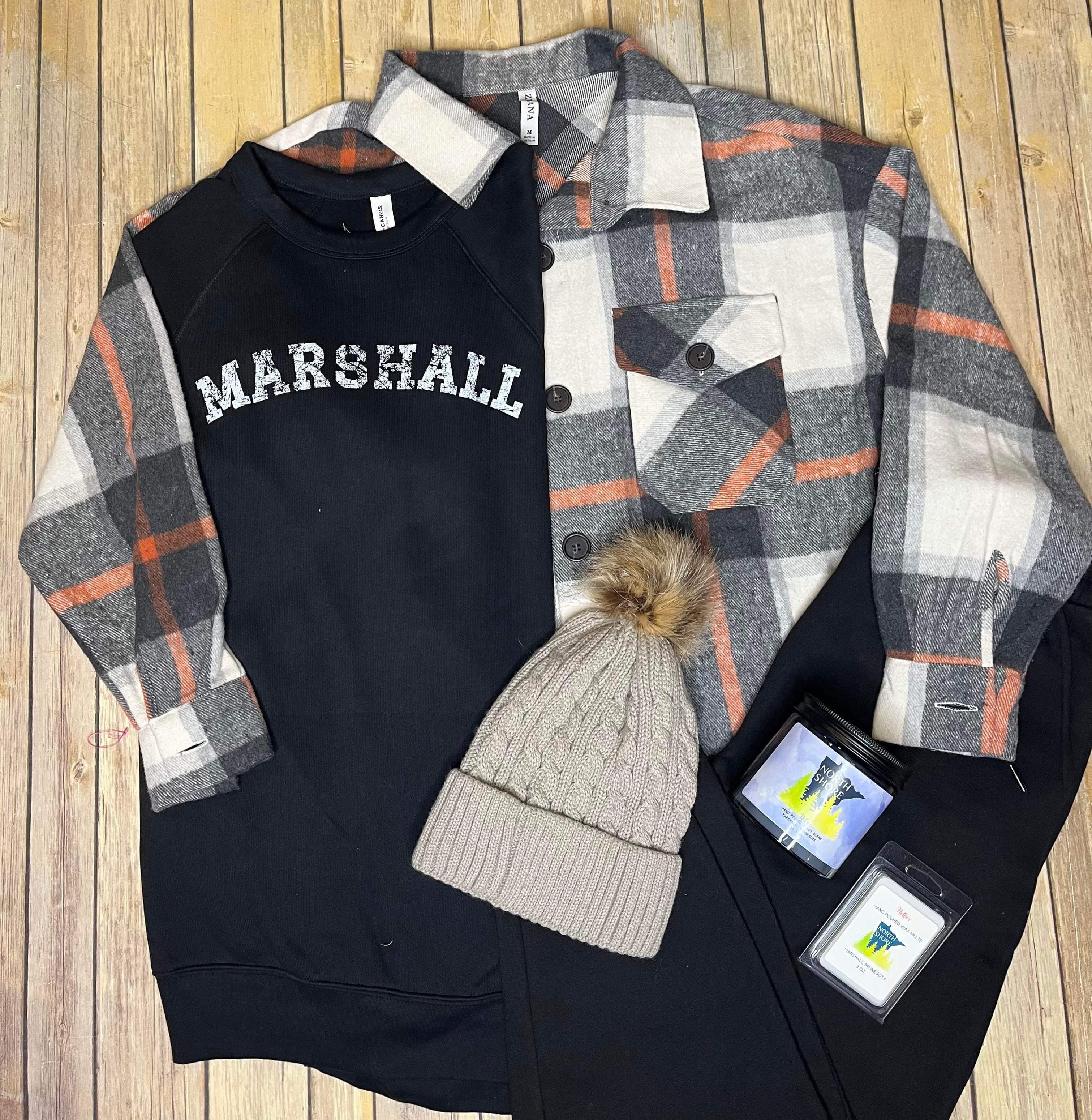 Marshall Crewneck Sweatshirt in Black