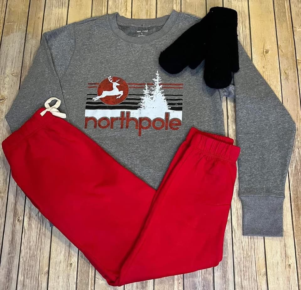 Red Fleece Joggers