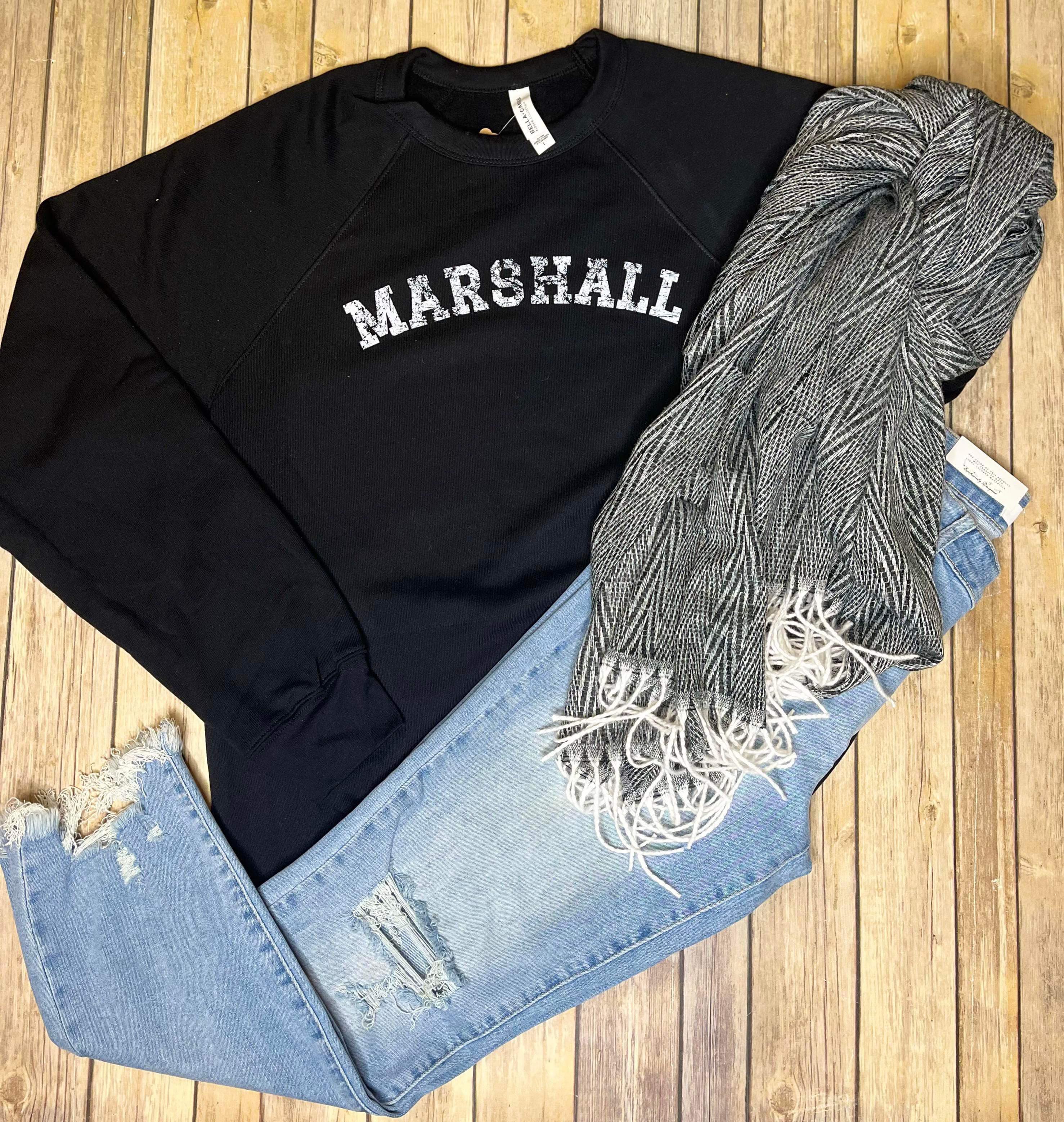 Marshall Crewneck Sweatshirt in Black